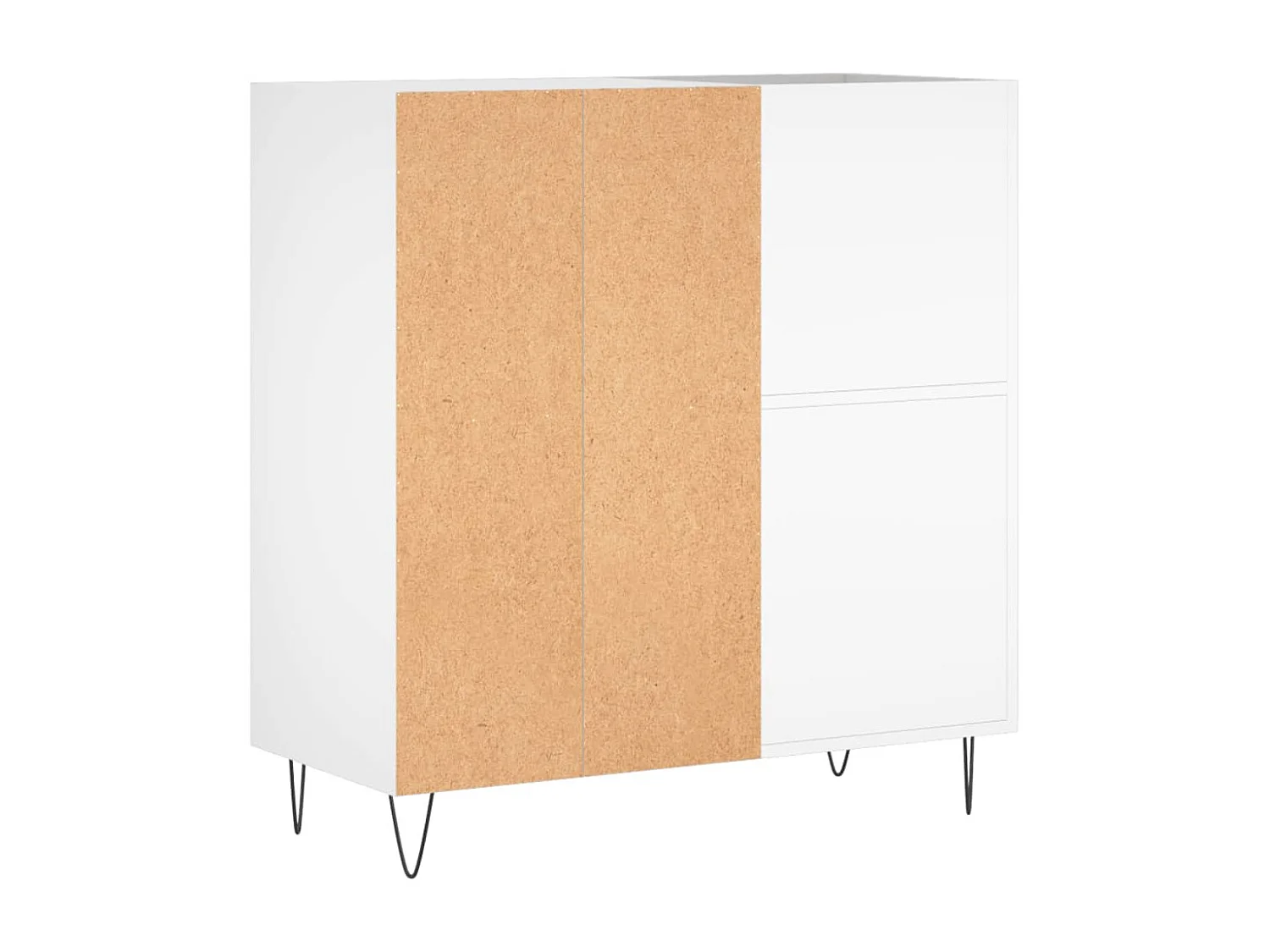 Armoire à disques blanc 84,5x38x89 cm bois d'ingénierie