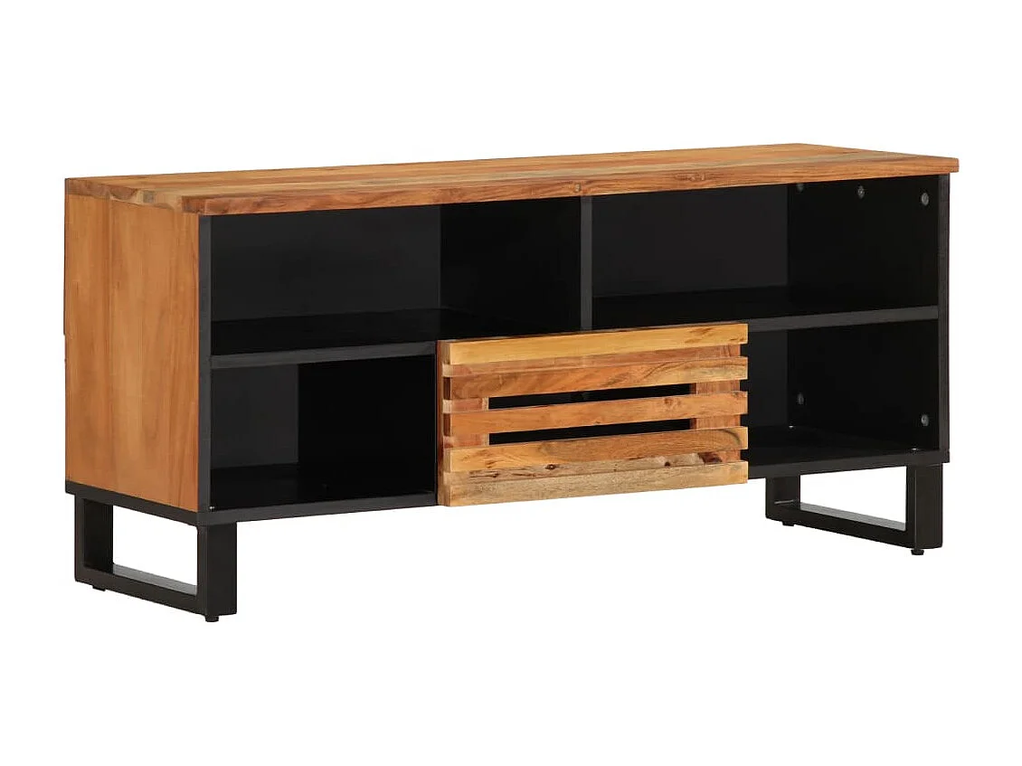 Mobile TV 100x34x46 cm in legno massello di acacia