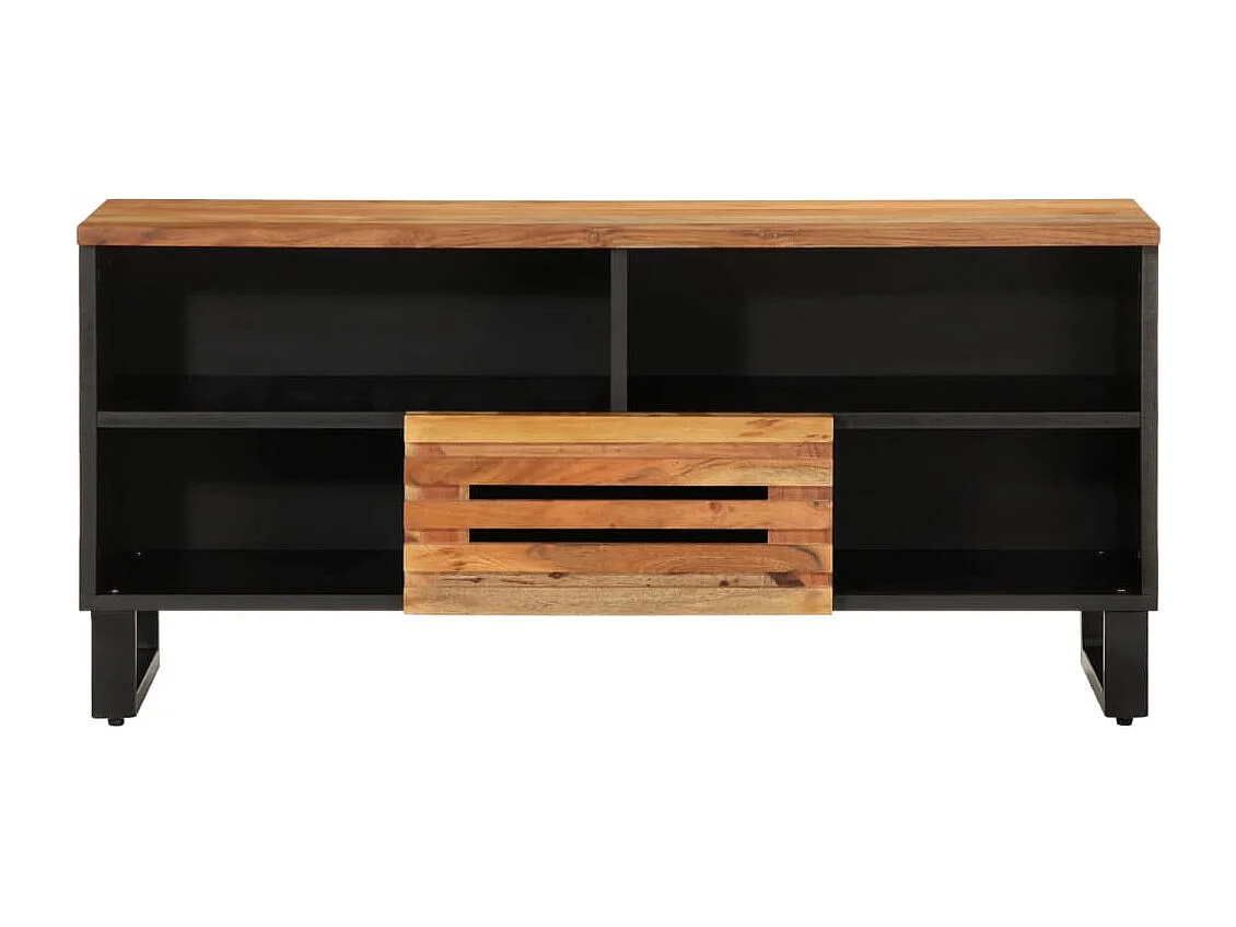 Mobile TV 100x34x46 cm in legno massello di acacia