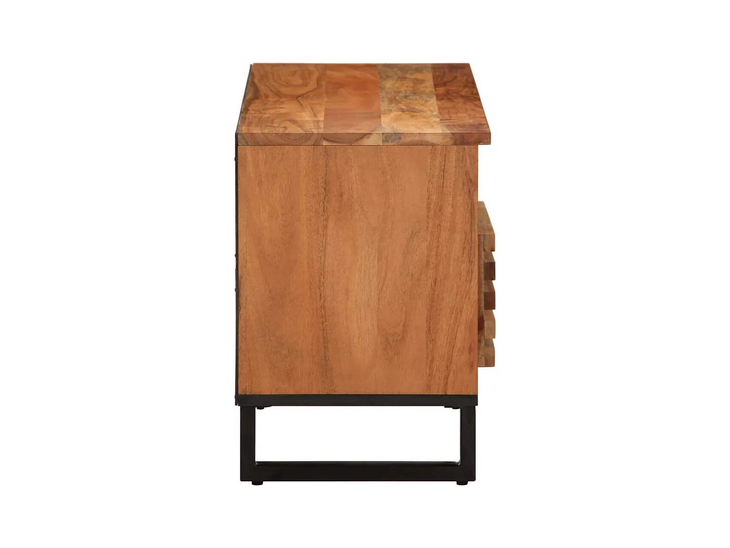 Meuble TV 100x34x46 cm bois d'acacia massif