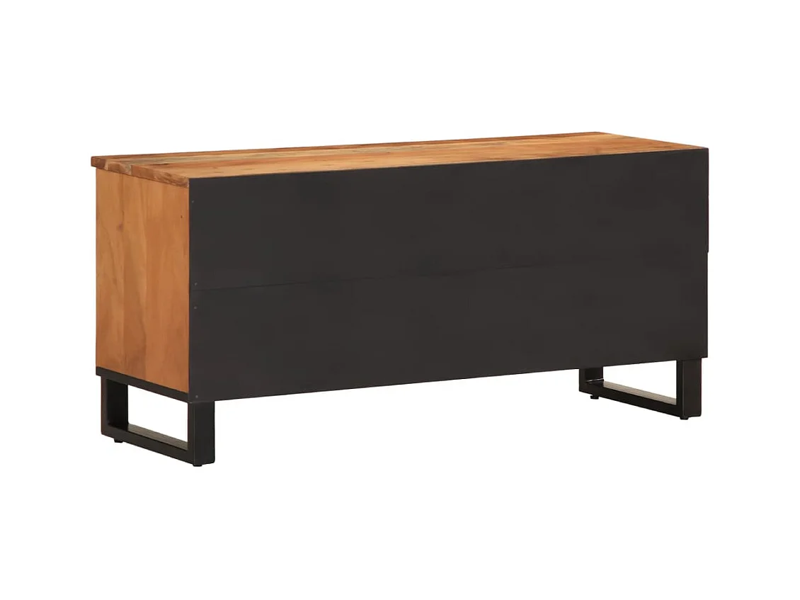 Meuble TV 100x34x46 cm bois d'acacia massif