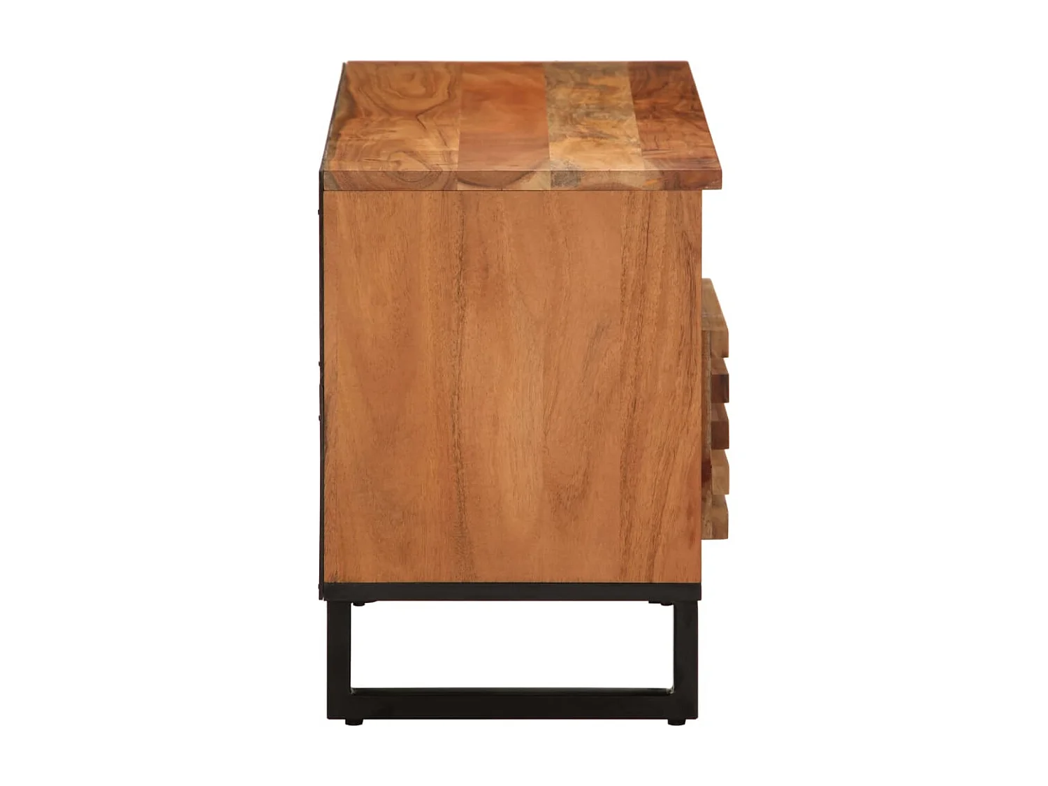 Meuble TV 100x34x46 cm bois d'acacia massif