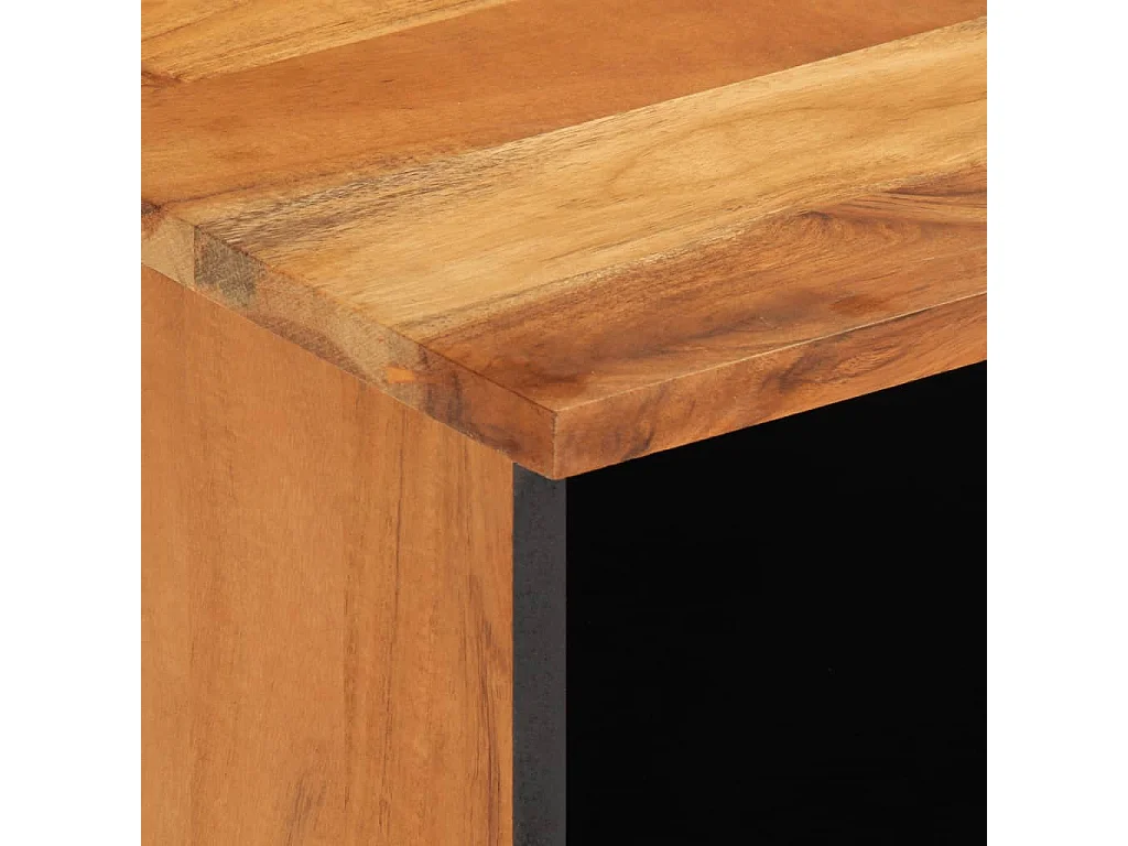 Meuble TV 100x34x46 cm bois d'acacia massif