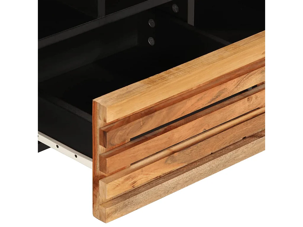 Meuble TV 100x34x46 cm bois d'acacia massif