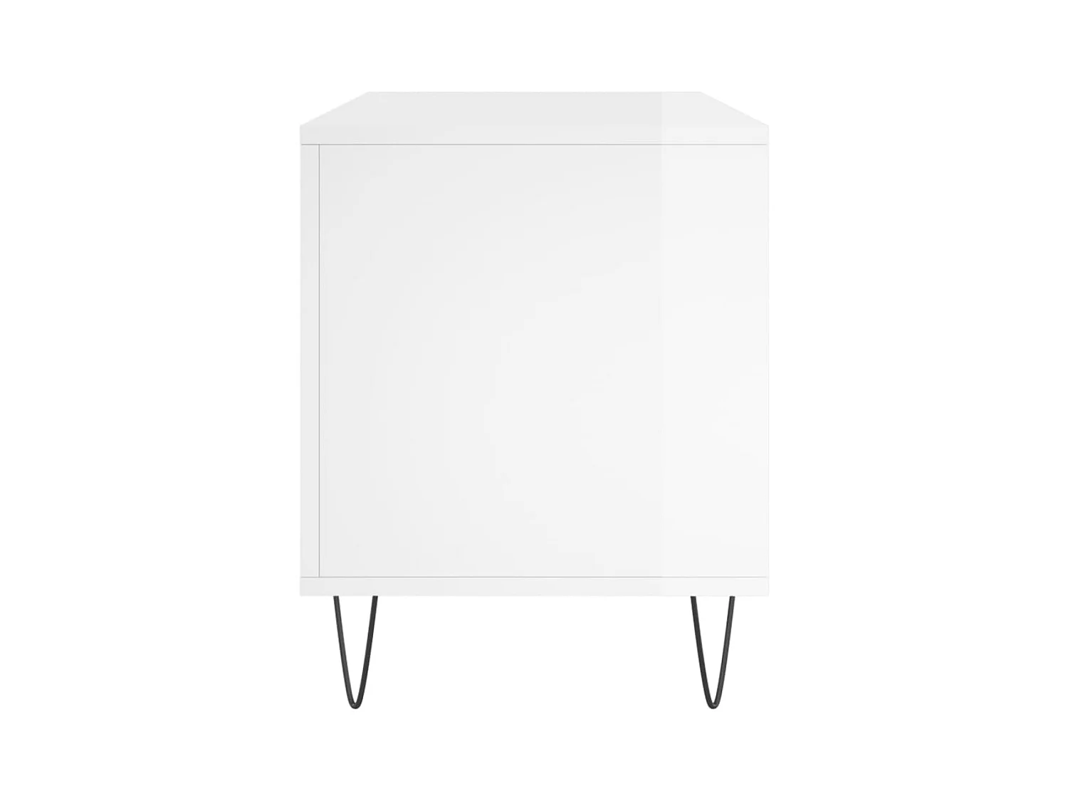 Armoire à disques blanc brillant 100x38x48 cm bois d'ingénierie