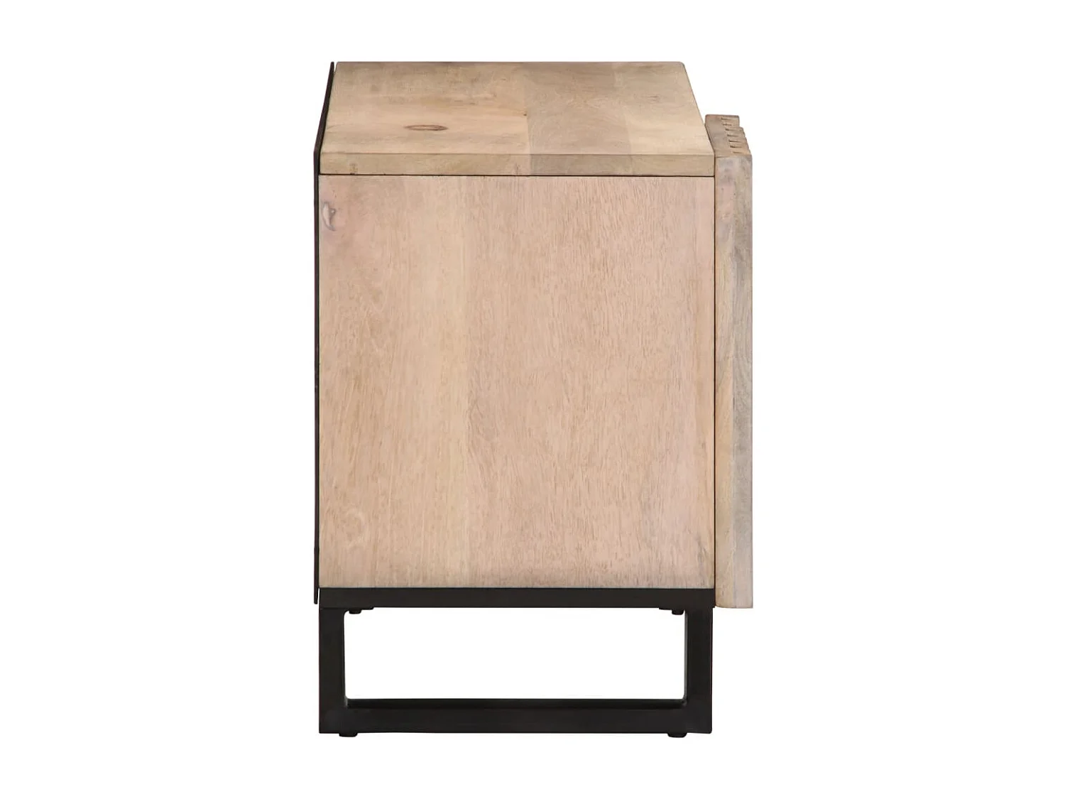 Meuble TV 80x34x46 cm bois massif de manguier
