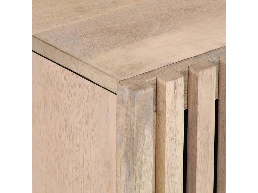 Meuble TV 80x34x46 cm bois massif de manguier