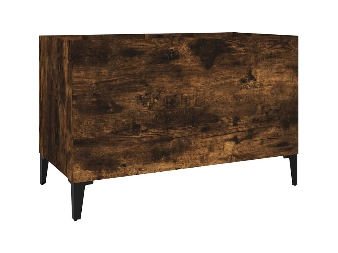 Gerookt eiken platenkast 74,5x38x48 cm samengesteld hout