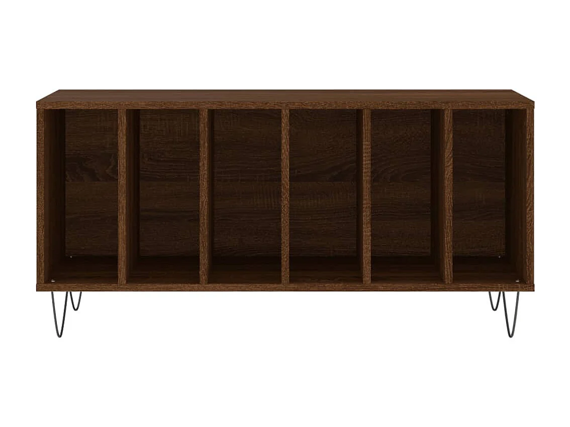 Armoire à disques chêne marron 100x38x48 cm bois d'ingénierie