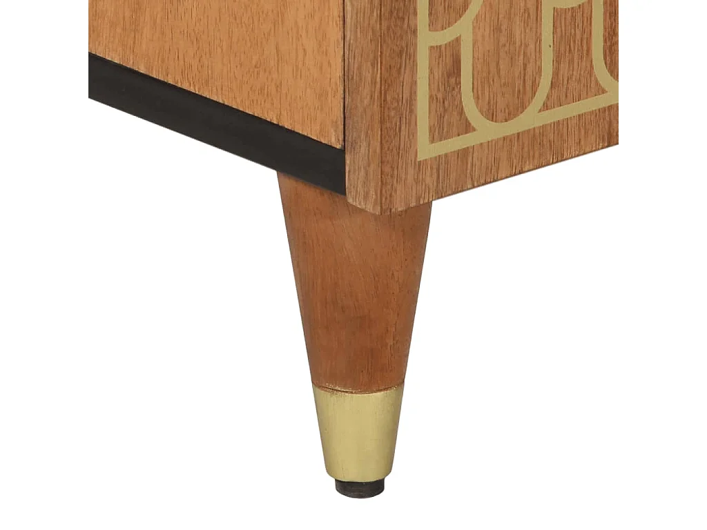 Armoire latérale 90x33x75 cm bois massif de manguier