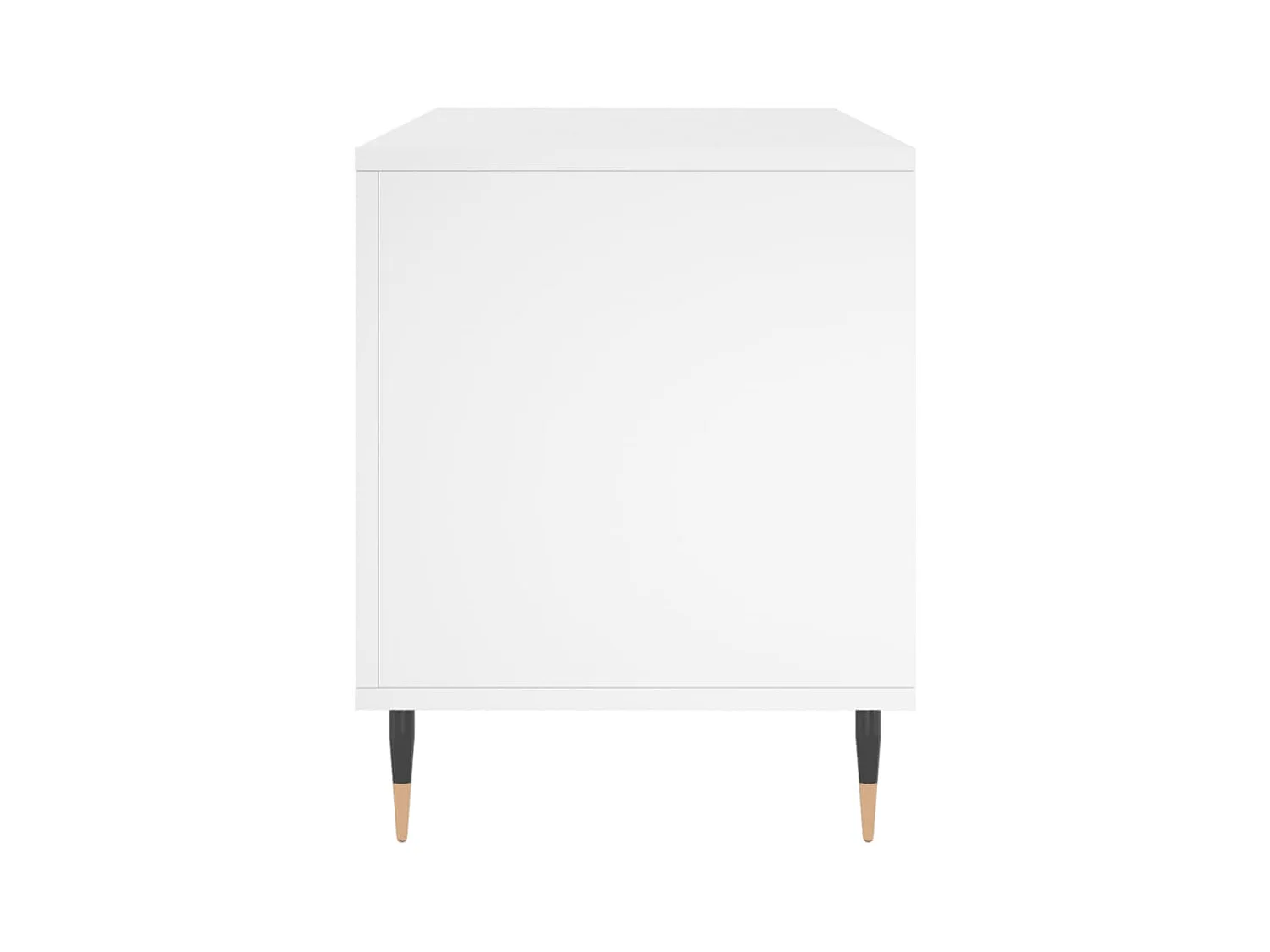 Witte platenkast 100x38x48 cm samengesteld hout