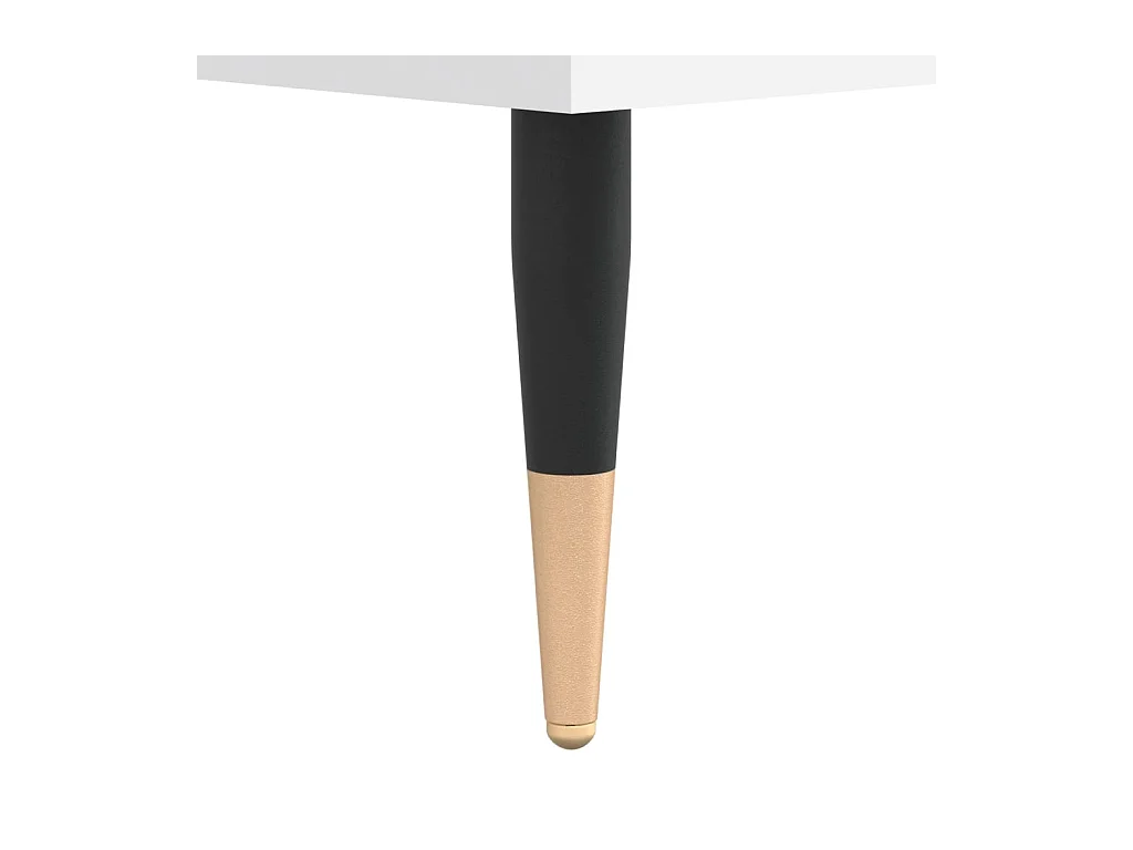 Witte platenkast 100x38x48 cm samengesteld hout