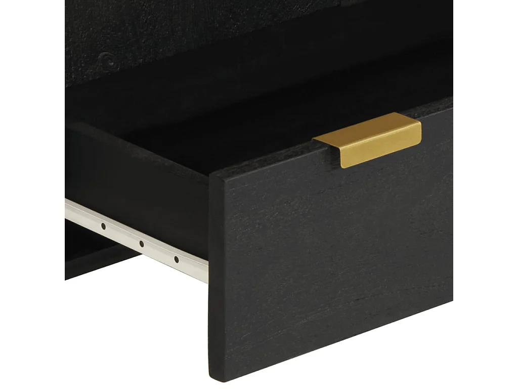 Buffet noir 60x33x100 cm bois d'ingénierie