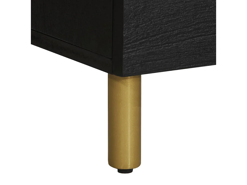 Buffet noir 60x33x100 cm bois d'ingénierie