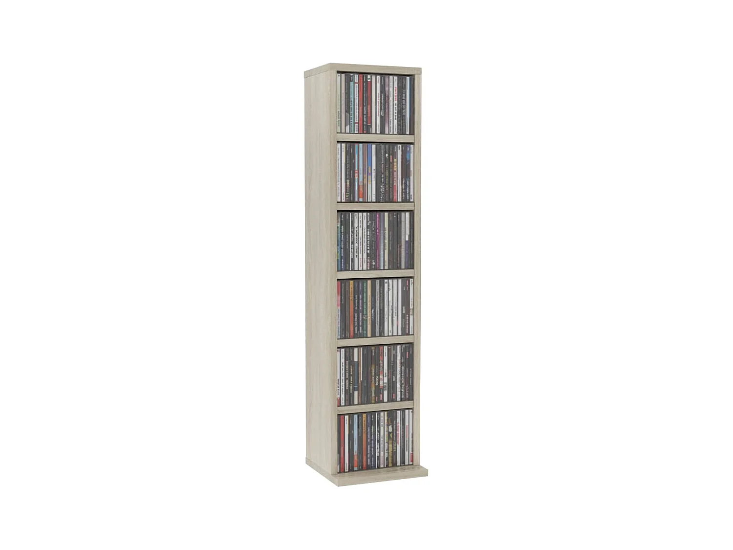 CD-Schrank Sonoma-Eiche 21x20x88 cm Holzwerkstoff