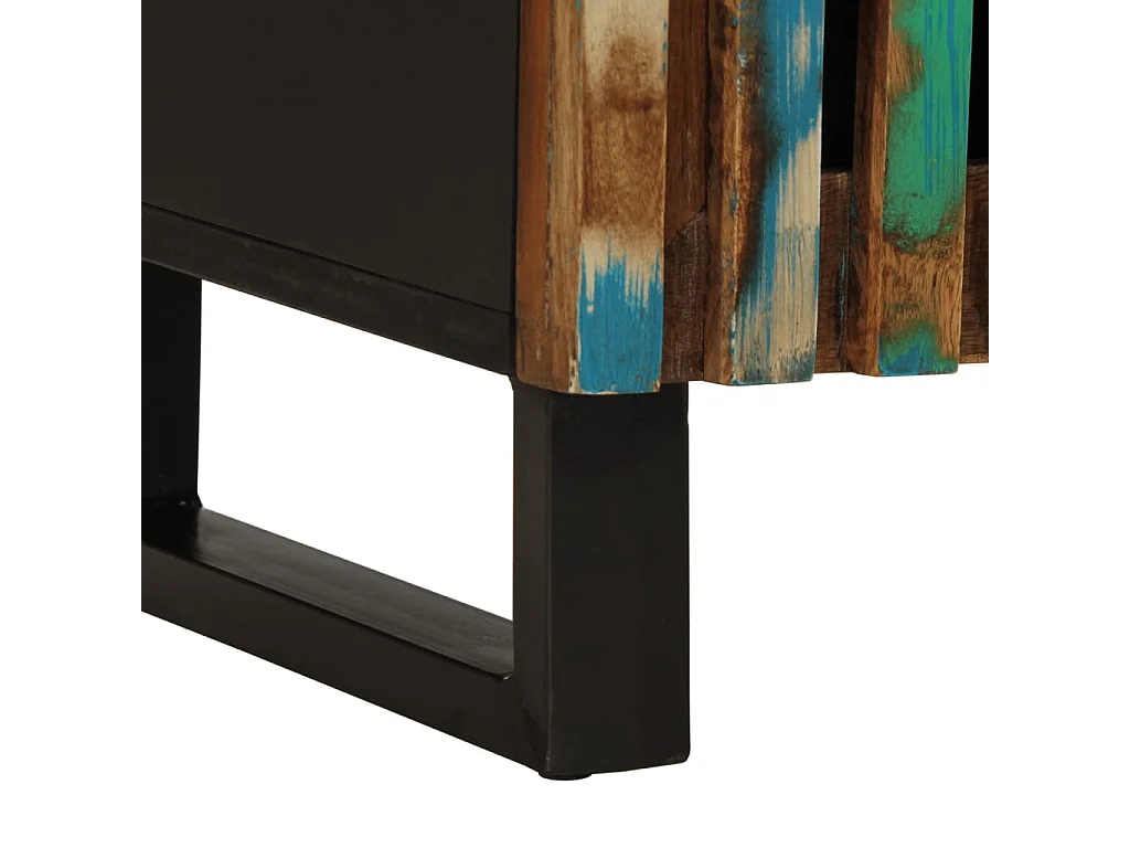 Meuble TV 100x34x46 cm bois d'acacia massif