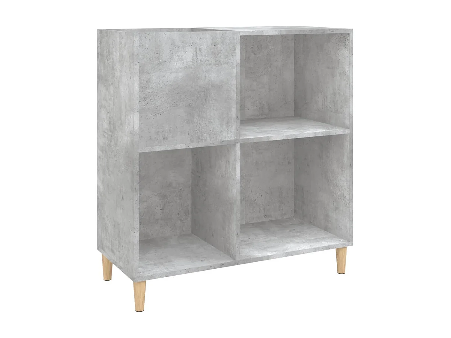 Armário de registros cinza concreto 84,5x38x89 cm madeira projetada