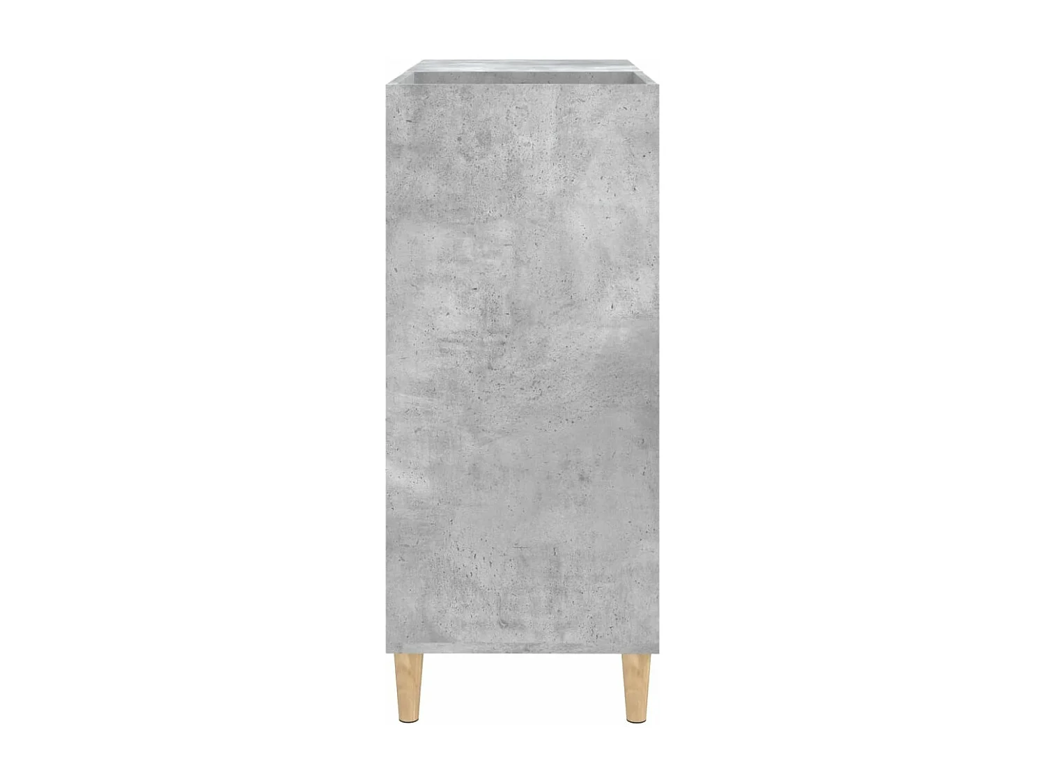 Armoire à disques gris béton 84,5x38x89 cm bois d'ingénierie