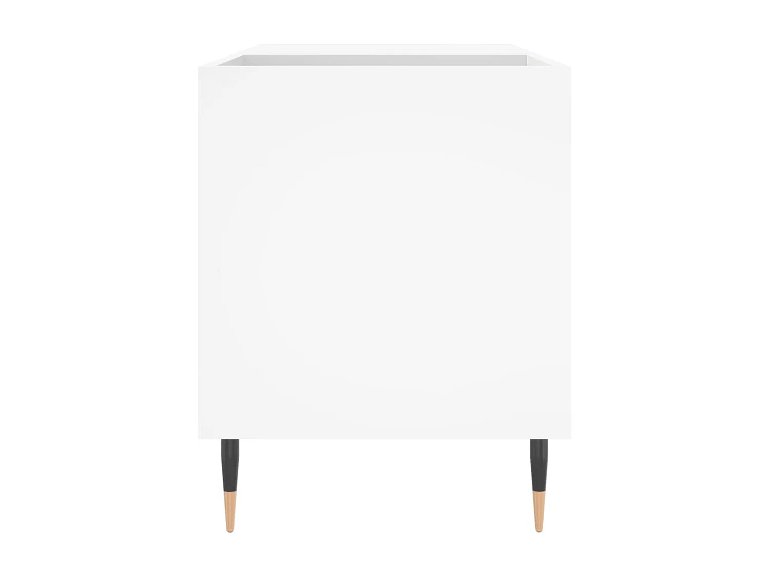 Armoire à disques blanc 85x38x48 cm bois d'ingénierie