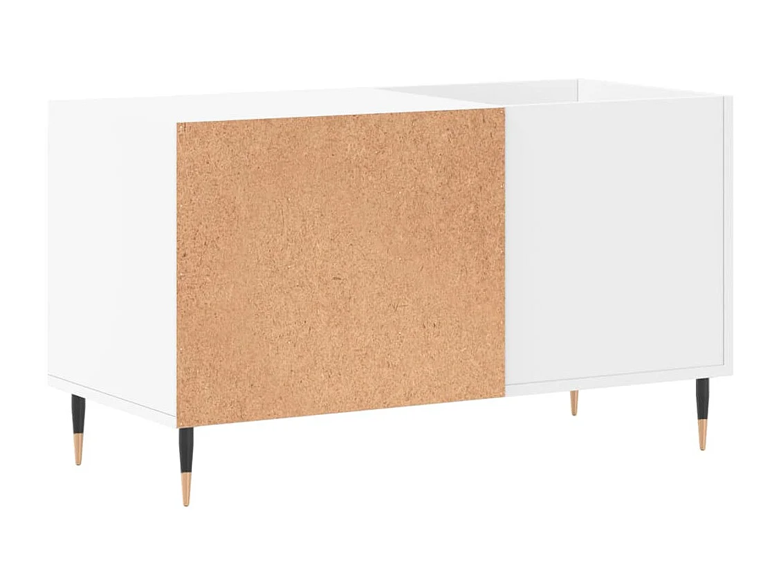 Armoire à disques blanc 85x38x48 cm bois d'ingénierie