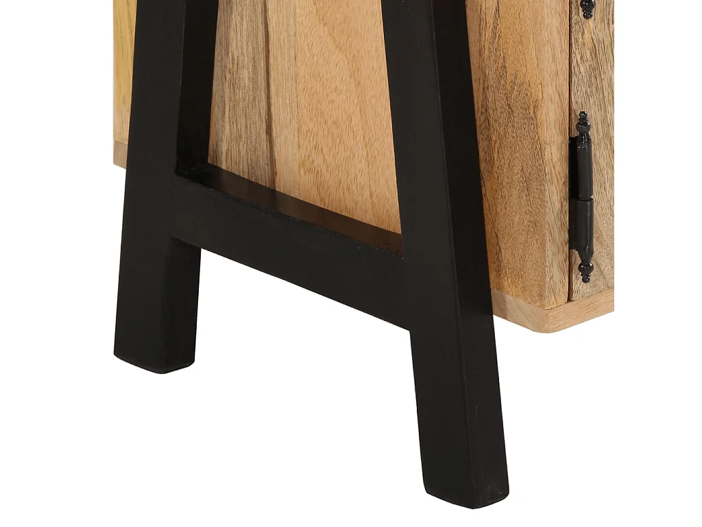 Móvel de TV 110x35x40 cm madeira de mangueira maciça