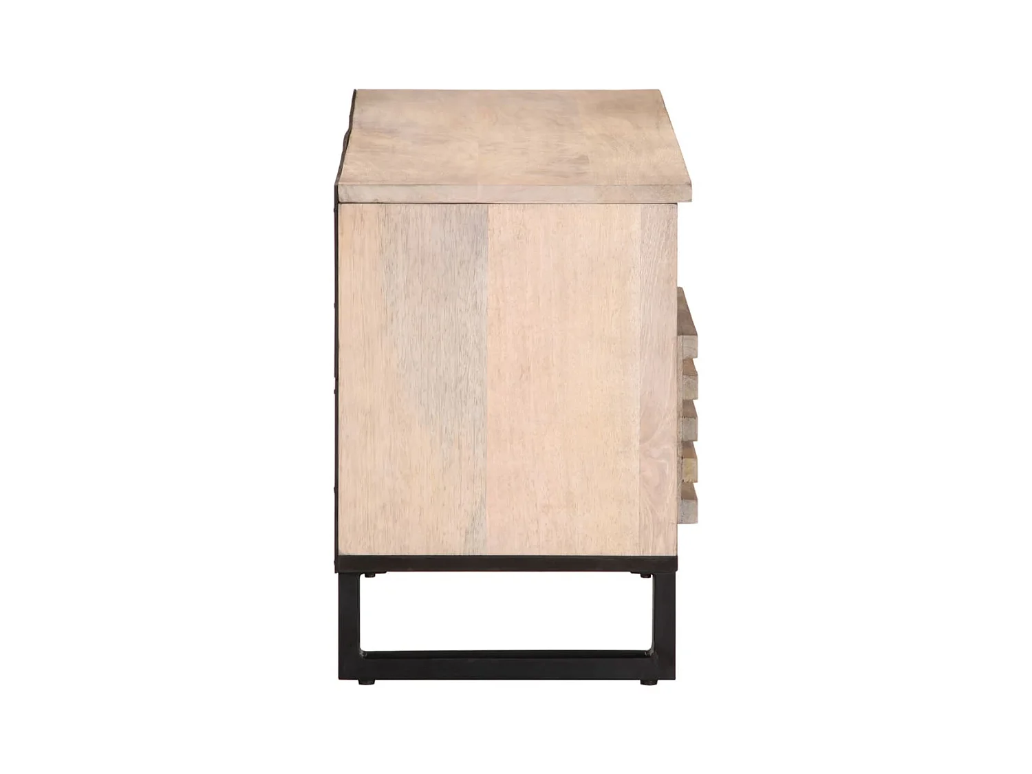 Meuble TV 100x34x46 cm bois massif de manguier