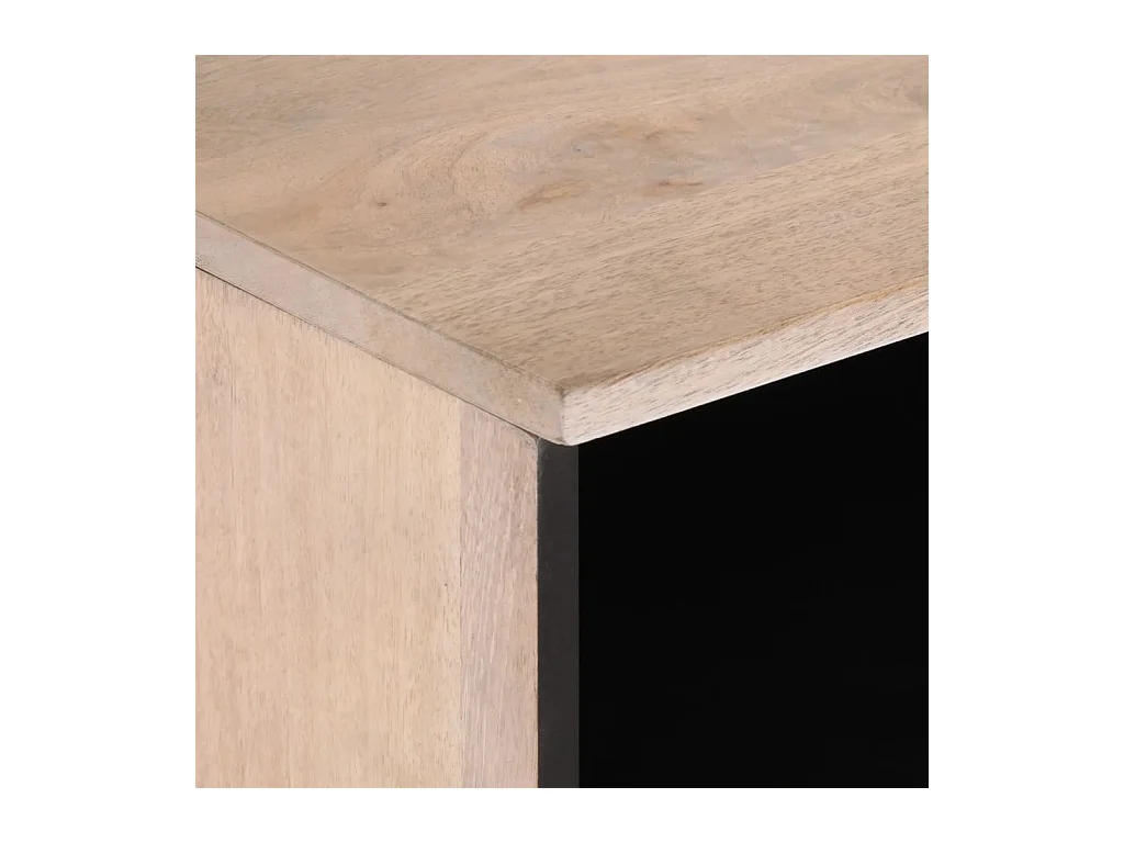 Meuble TV 100x34x46 cm bois massif de manguier