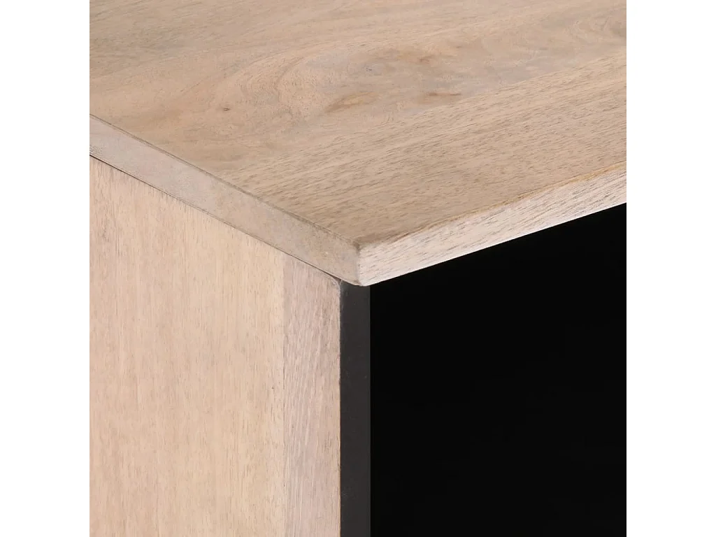 Meuble TV 100x34x46 cm bois massif de manguier