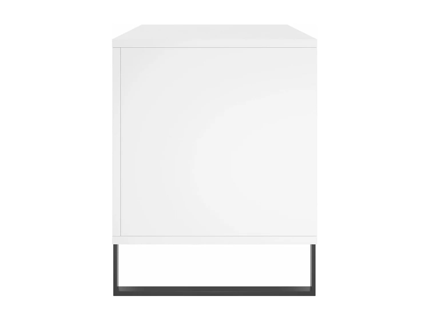 Mobile per dischi bianco 100x38x48 cm in derivati del legno