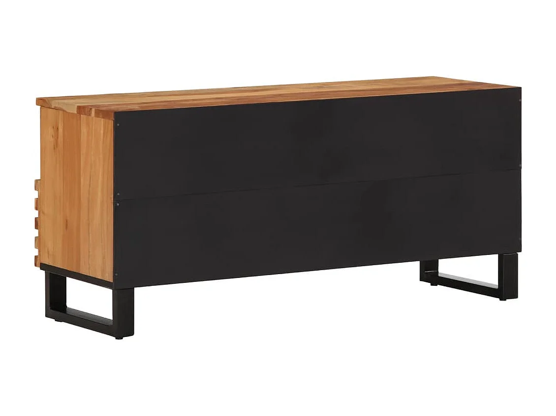Mobile TV 100x34x46 cm in legno massello di acacia