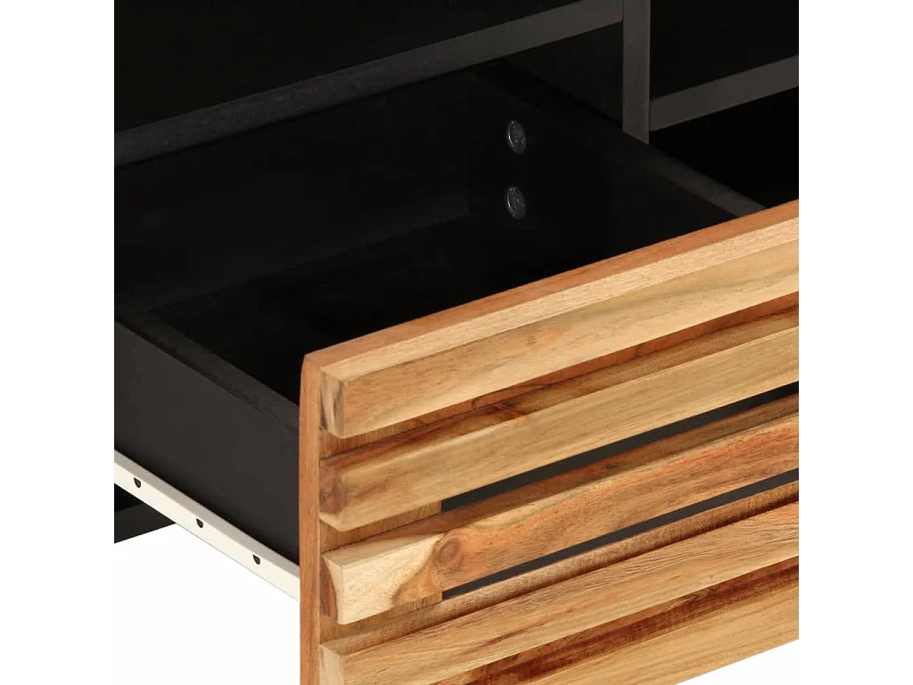 Mobile TV 100x34x46 cm in legno massello di acacia