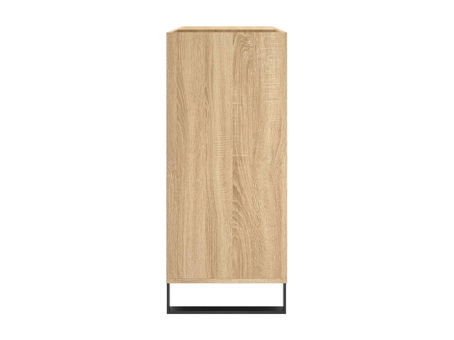 Mueble para discos de roble Sonoma 84,5x38x89 cm de madera contrachapada