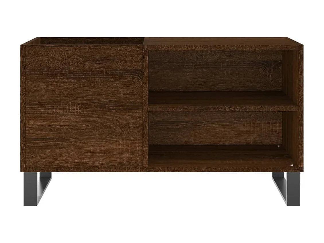 Armoire à disques chêne marron 85x38x48 cm bois d'ingénierie