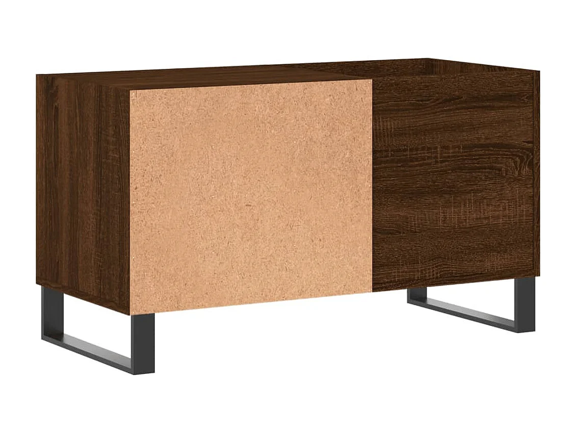 Armoire à disques chêne marron 85x38x48 cm bois d'ingénierie