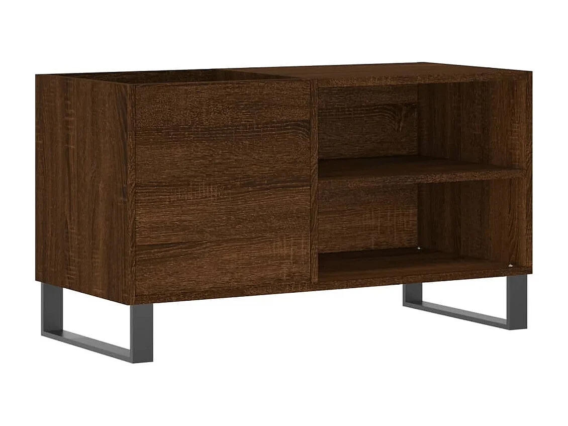 Armoire à disques chêne marron 85x38x48 cm bois d'ingénierie