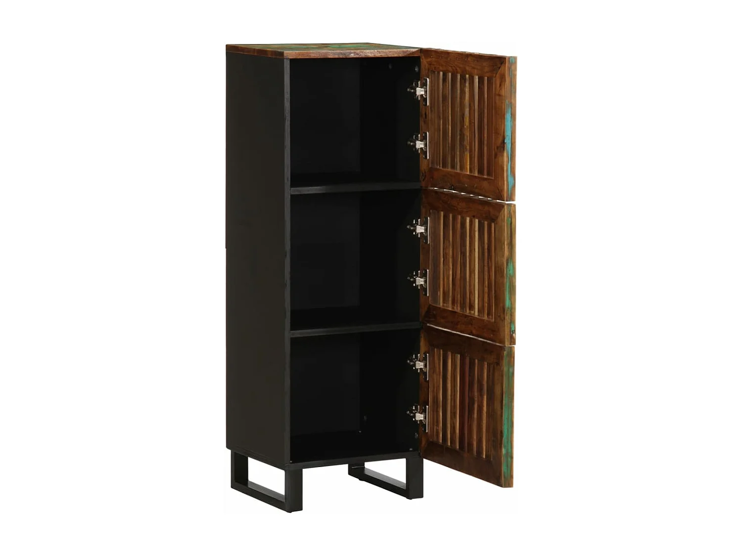 Aparador alto 40x34x110 cm madera maciza de acacia