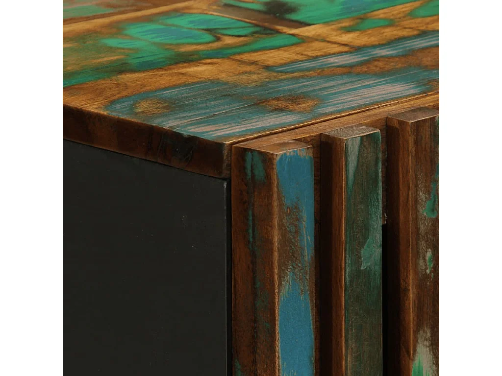 Aparador alto 40x34x110 cm madera maciza de acacia