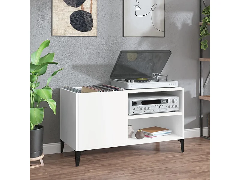 Weißer Plattenschrank 84,5 x 38 x 48 cm, Holzwerkstoff