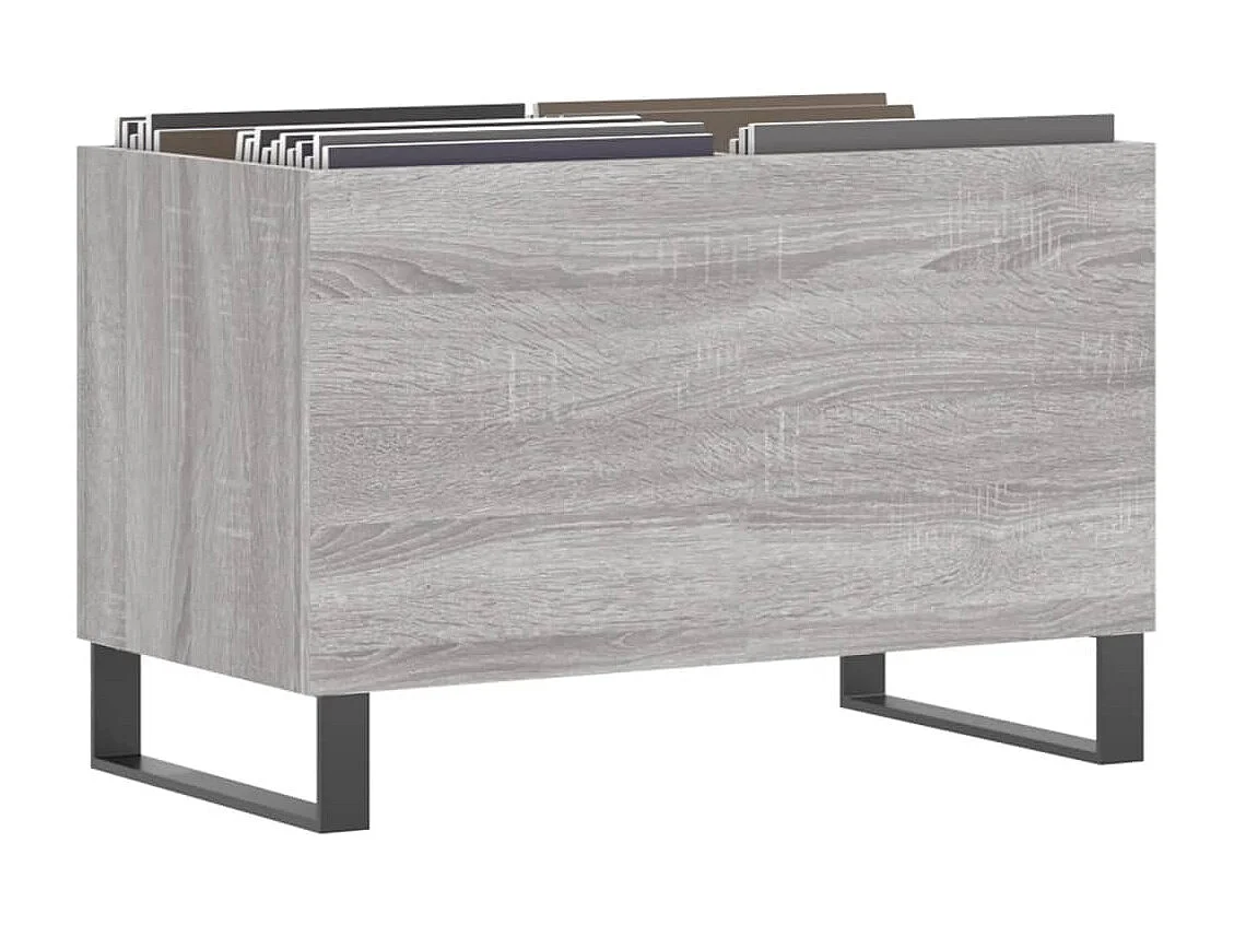 Armoire à disques sonoma gris 74,5x38x48 cm bois d'ingénierie