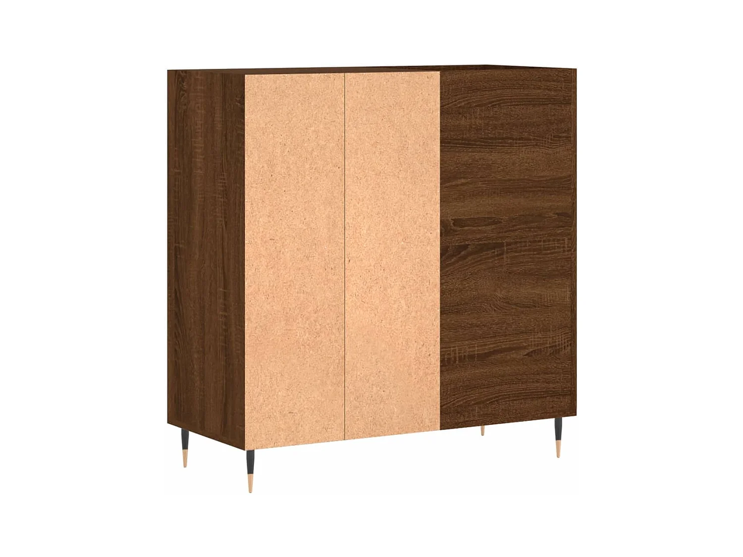 Armoire à disques chêne marron 84,5x38x89 cm bois d'ingénierie