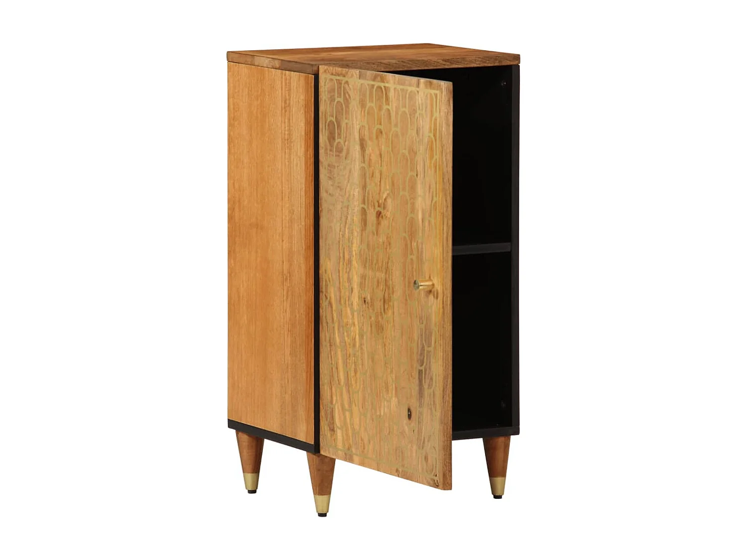 Beistellschrank 40x33x75 cm aus massivem Mangoholz