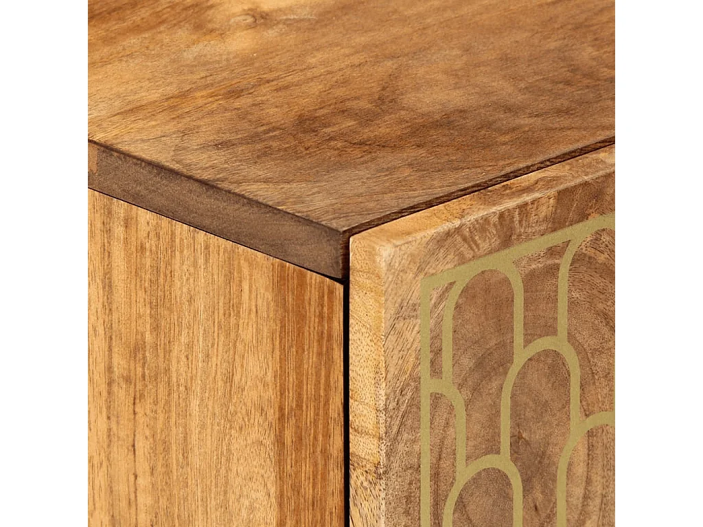 Beistellschrank 40x33x75 cm aus massivem Mangoholz