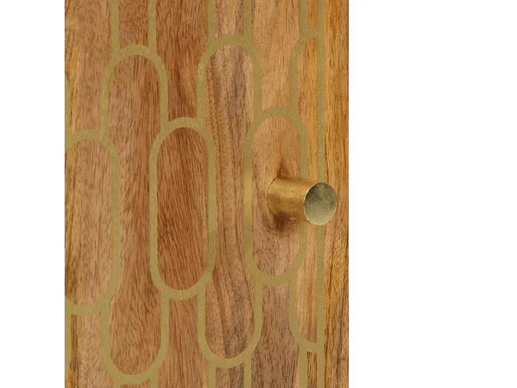 Beistellschrank 40x33x75 cm aus massivem Mangoholz