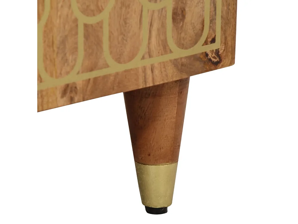 Beistellschrank 40x33x75 cm aus massivem Mangoholz