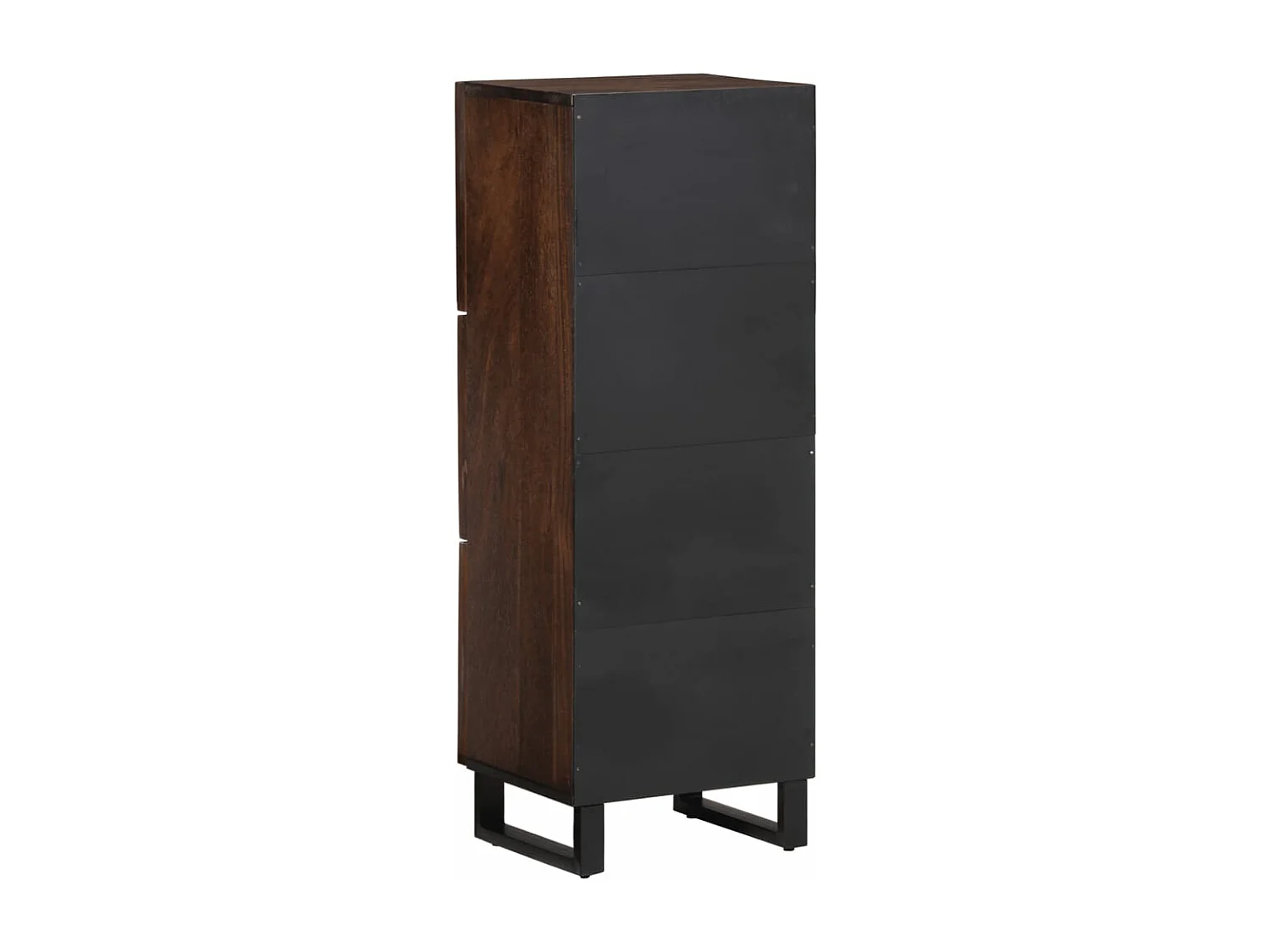 Credenza marrone 40x34x110 cm in legno massello di mango