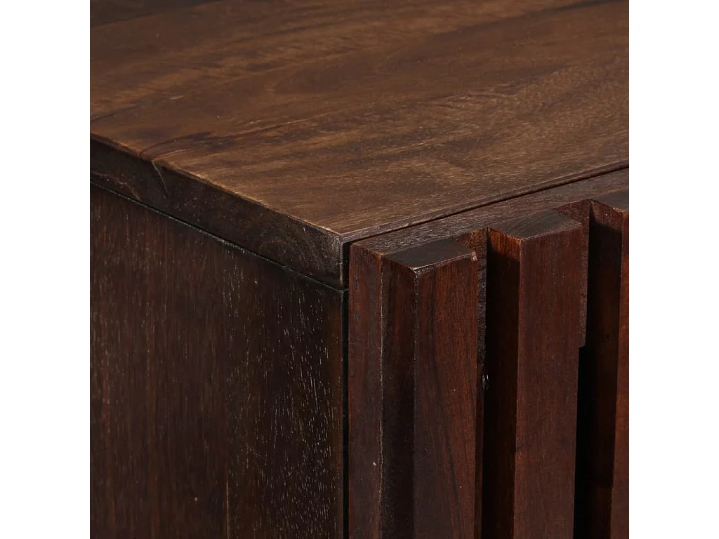 Credenza marrone 40x34x110 cm in legno massello di mango