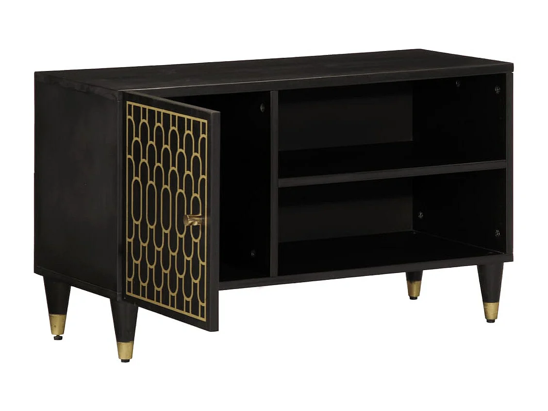 Mobile TV 80x31x46 cm in legno massello di mango