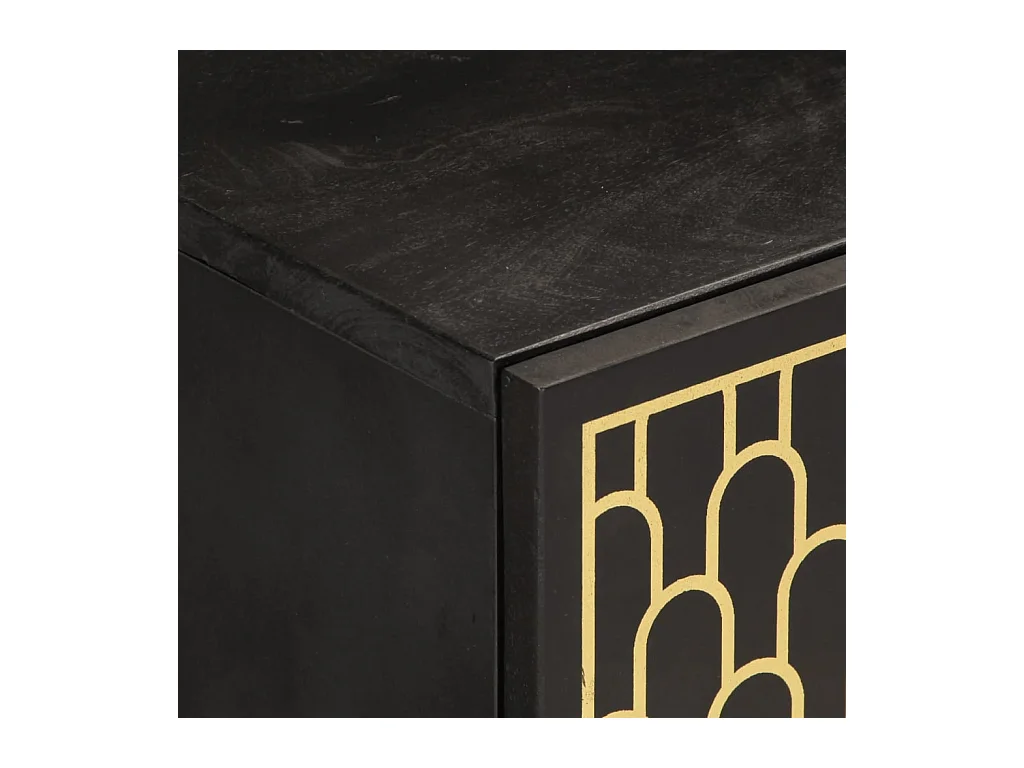 Meuble TV 80x31x46 cm bois massif de manguier