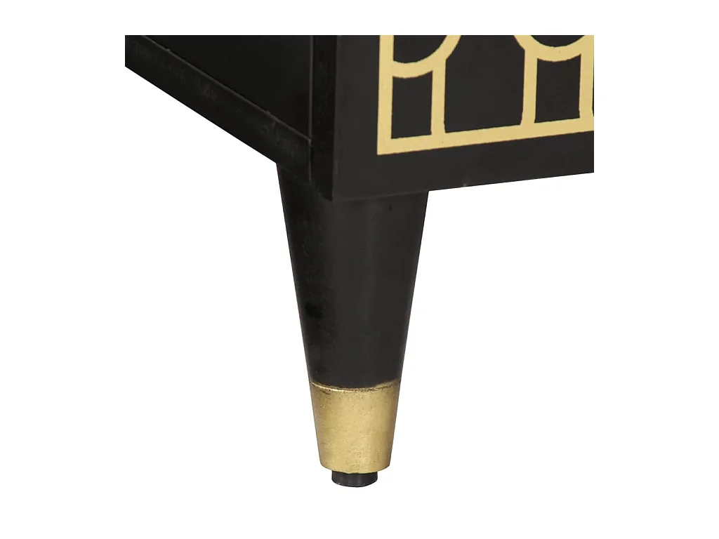 Meuble TV 80x31x46 cm bois massif de manguier