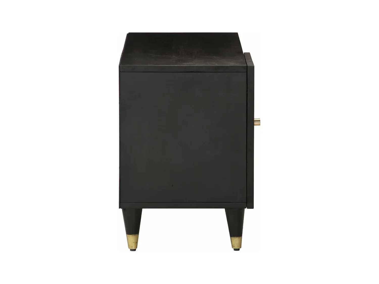 Meuble TV 80x31x46 cm bois massif de manguier
